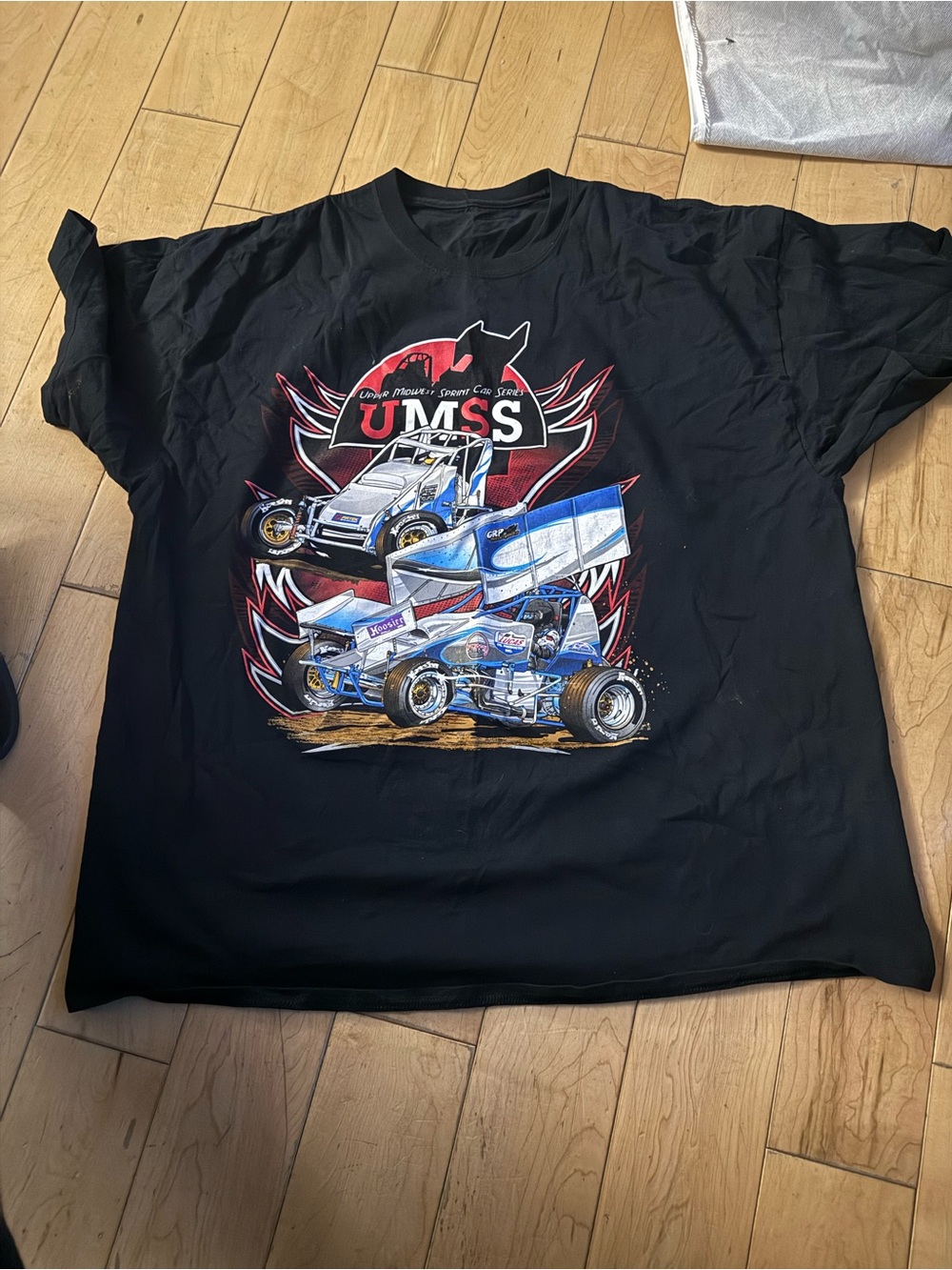 Black Graphic Sprint Car Tee - Men's